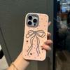Красочный матовый чехол-кейс с бантом для электрической дрели для iPhone 14/15/16/17 Pro Max