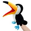 Bird Soft Stuffed Toy Doll Parrot Owl Eagle Flamingo Peacock Cospaly Plush Doll Educational Baby Toys Kawaii Hand Finger Puppet