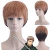 Cos Synthetic Short Hair Wig For Attack On Titan Characters High Temperature Fiber