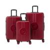 DARK RED SATURN 3 PIECE SUITCASE SET