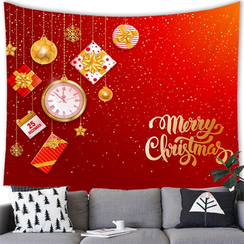 Рождественские шары с принтом, украшение, гобелен, домашний декор, гобелен, Рождественская комната, гостиная, Настенный декор, фон Tapisserie de Noël