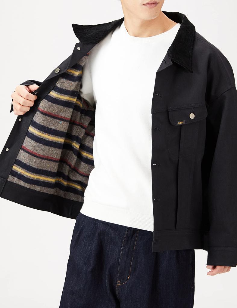 Lee Outerwear Оверсайз Джинсовая Куртка Storm Rider Черная Размер S [Официальный] Куртка, Мужская, Джинсовая,
