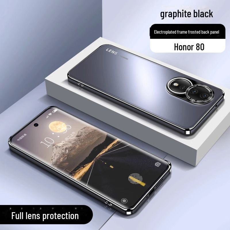 Защитный чехол для мобильного телефона Honor 80 Pro, гальванический матовый чехол Honor 200/90/70/100 Pro, все включено.