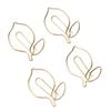 100 Pcs Paper Clip Gold Cute Lemon Shaped Bookmark Clips with Transparent Box for Office School Home Use