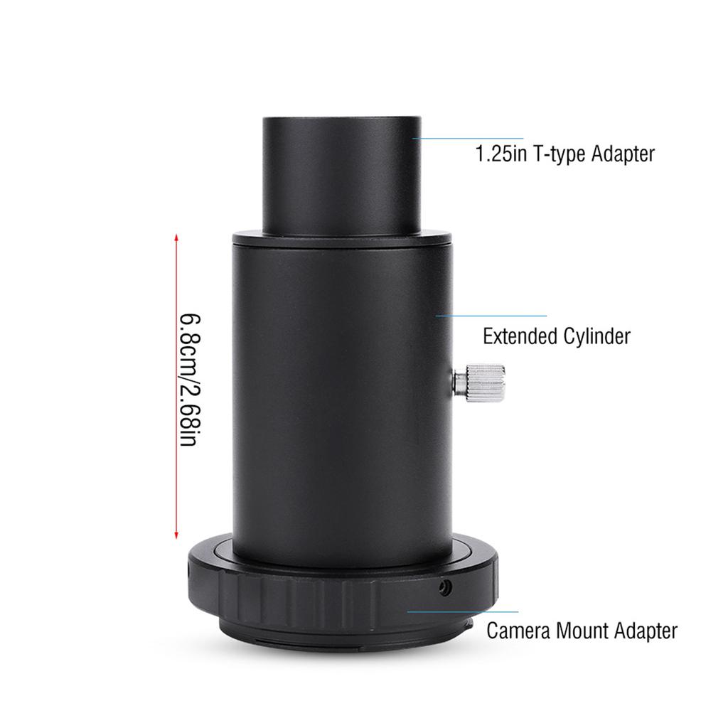 1.25inch Extension Tube M42 Thread T Mount Adapter T2 Ring for Canon Telescope