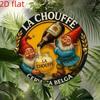8x8 дюймов La Chouffe Бельгийское Пиво Гном Металлическая Настенная Табличка Ретро Железный Человек Пещера Паб Декор