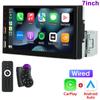 7-дюймовый автомобильный радиоприемник 1 Din MP5 Carplay Android Auto HD Autoradio Multimedia Player Car Stereo Bluetooth USB FM Universal NO 2Din