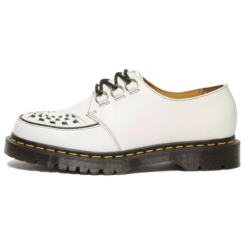 Dr. Martens Leather Fashion Comfortable Minimalist Low-Top Casual Shoes Unisex Casual Shoes White 31499100