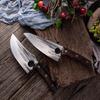 Кованый кухонный нож ручной работы, нож для измельчения мяса, ножи шеф-повара из нержавеющей стали, нож для разделки рыбы, мясника