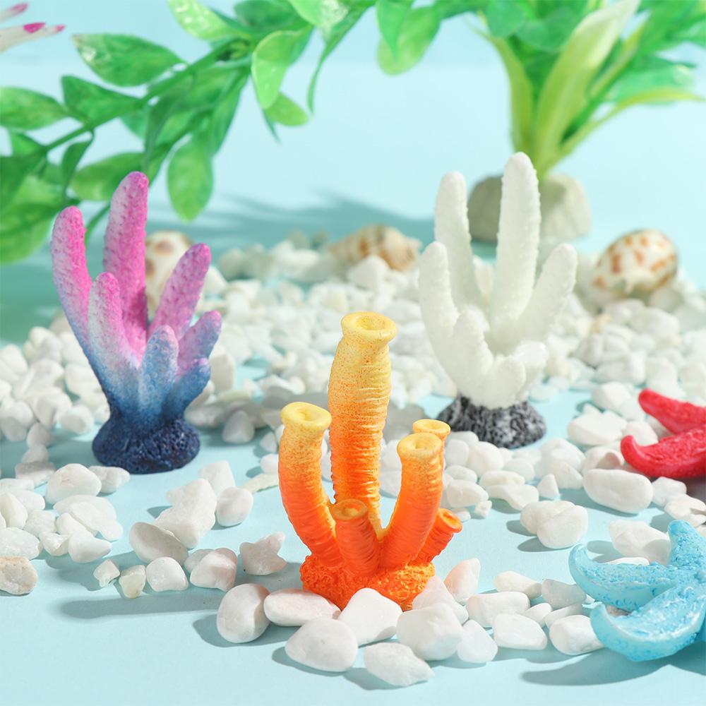 Украшения для аквариума Сказочный сад Моделирование Морская звезда Ландшафт Изготовление смолы Рифовый камень Искусственный коралл