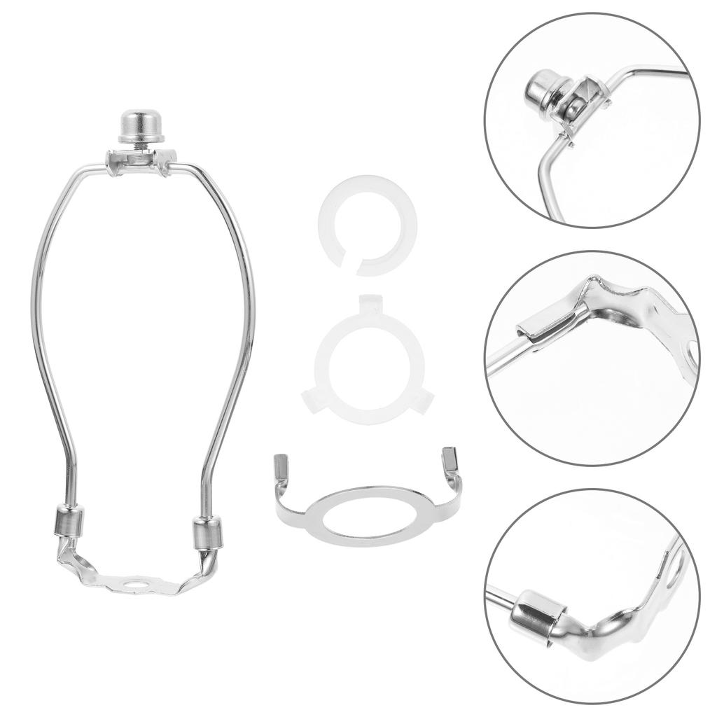 1 комплект Сверхпрочный латунный держатель арфы для лампы, адаптер из пластика, каркас-кронштейн для основания, абажур, освещение, каркас абажура