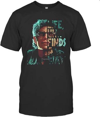 Jeff Goldblum Life Uh Finds A Way Tshirt DMN103 - Tshirt Black