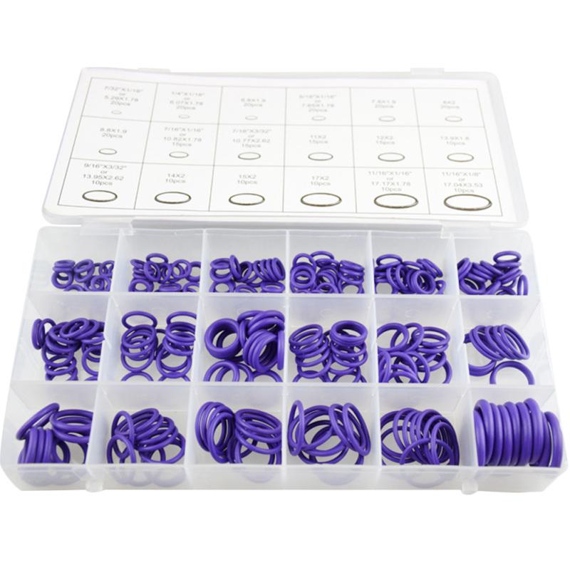 270 шт., 18 размеров, комплект резиновых колец, уплотнительные кольца компрессора кондиционера автомобиля, ремонт автомобилей