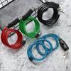 Chain Cable Anti-Theft Steel Spiral Cable Bike Accessories Scooter Safety Bicycle Lock With 2 Keys