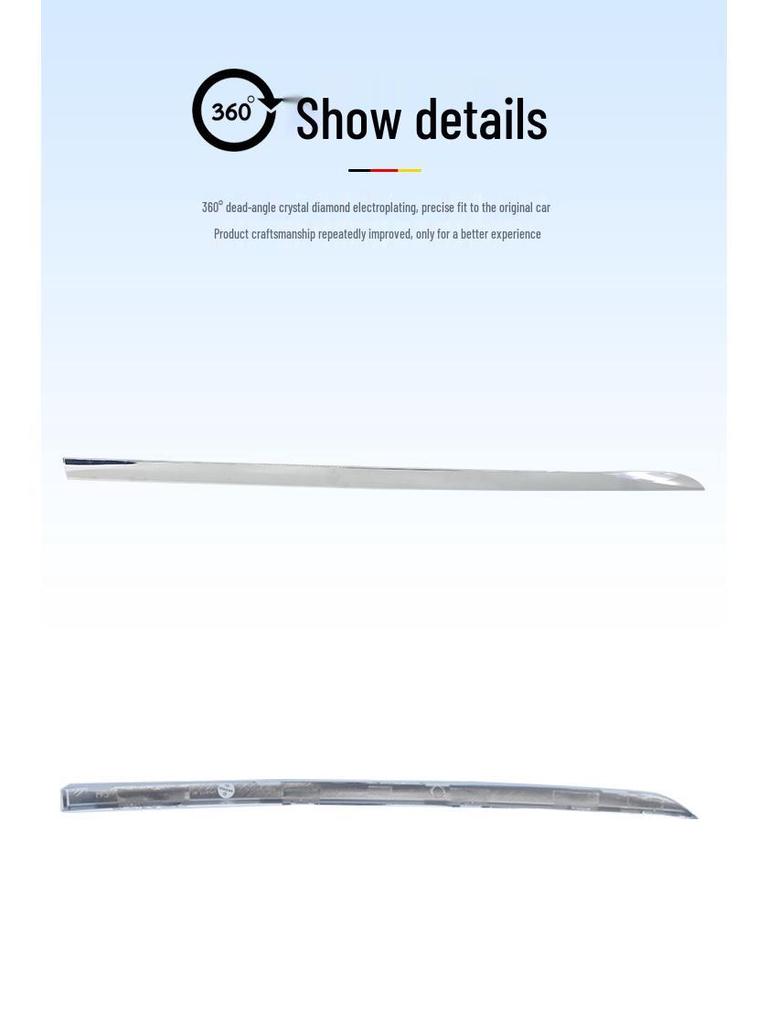 Хромированная накладка на передний бампер Manshi для BMW F02: Подходит для 730Li, 740Li, 750Li