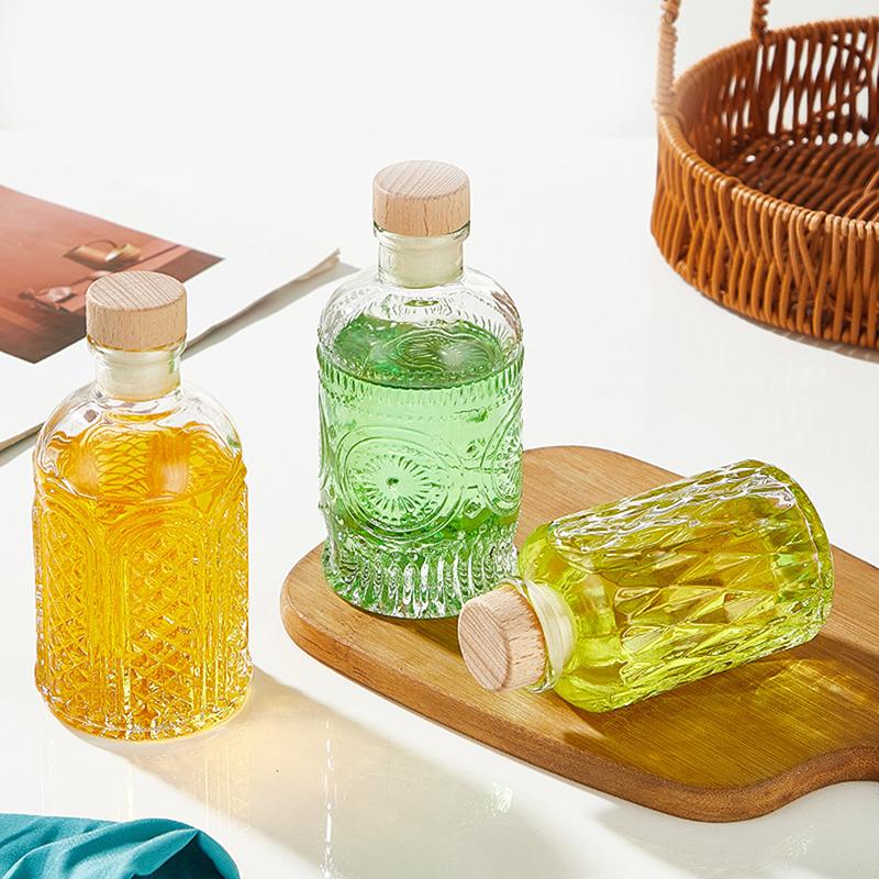 1 шт. прозрачные стеклянные бутылки для вина украшения мини стеклянные бутылки для алкоголя ликер