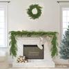 Cross-Border Christmas Pine & Cypress Simulated Wreath Decoration