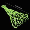1Pc Glowing In The Dark Basketball Net Portable Durable Nylon Net Fluorescent Green Standard Basketball Sport Training Net