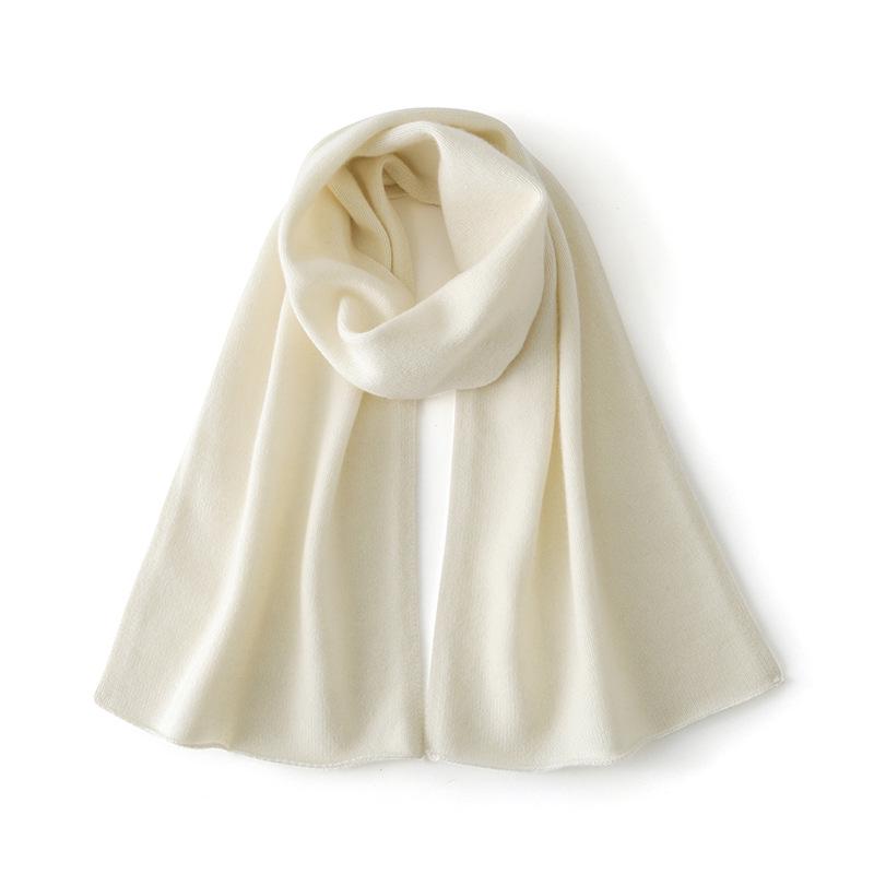 11-Color Pure Cashmere Unisex Knit Scarf: Warm, Thick, Fashionable Neck Gaiter