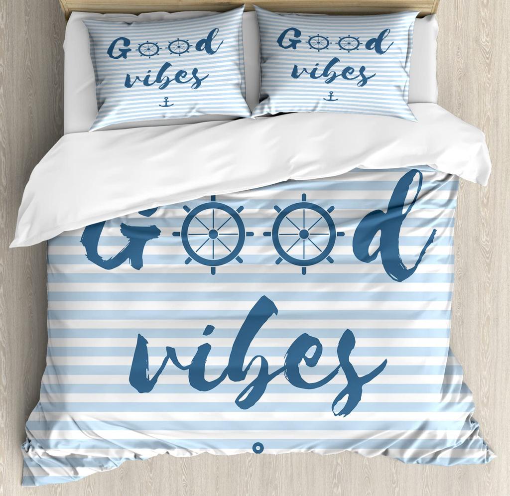 Пододеяльник с рулем для взрослых, размер Queen, легкий, для спальни, 2 наволочки, 1 пододеяльник, без одеяла