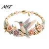 Beginner Friendly Bracelet Kit DIY Woven Animal Kit, Handmade Fox Cat Deer Bird Crafting Set Crafts, Floral Crochet for Beginners Adults Craft