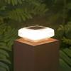 New Stylish Modern Outdoor Solar Pillar Lights for Landscape Lighting In Garden Patio, Waterproof LED Fence Deck Column Lamp