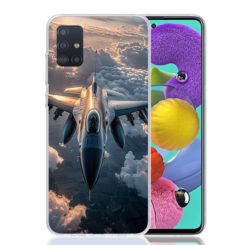 Крутой чехол для телефона с изображением самолета для Samsung Galaxy A52 A32 A22 A12 A02S A50S A30S A51 A31 AA71 Note 20 Ultra 10 S10 Plus Galax