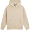 Logo Print Hooded Pullover Sweatshirt Women Sweatshirt Oatmeal 683868-09