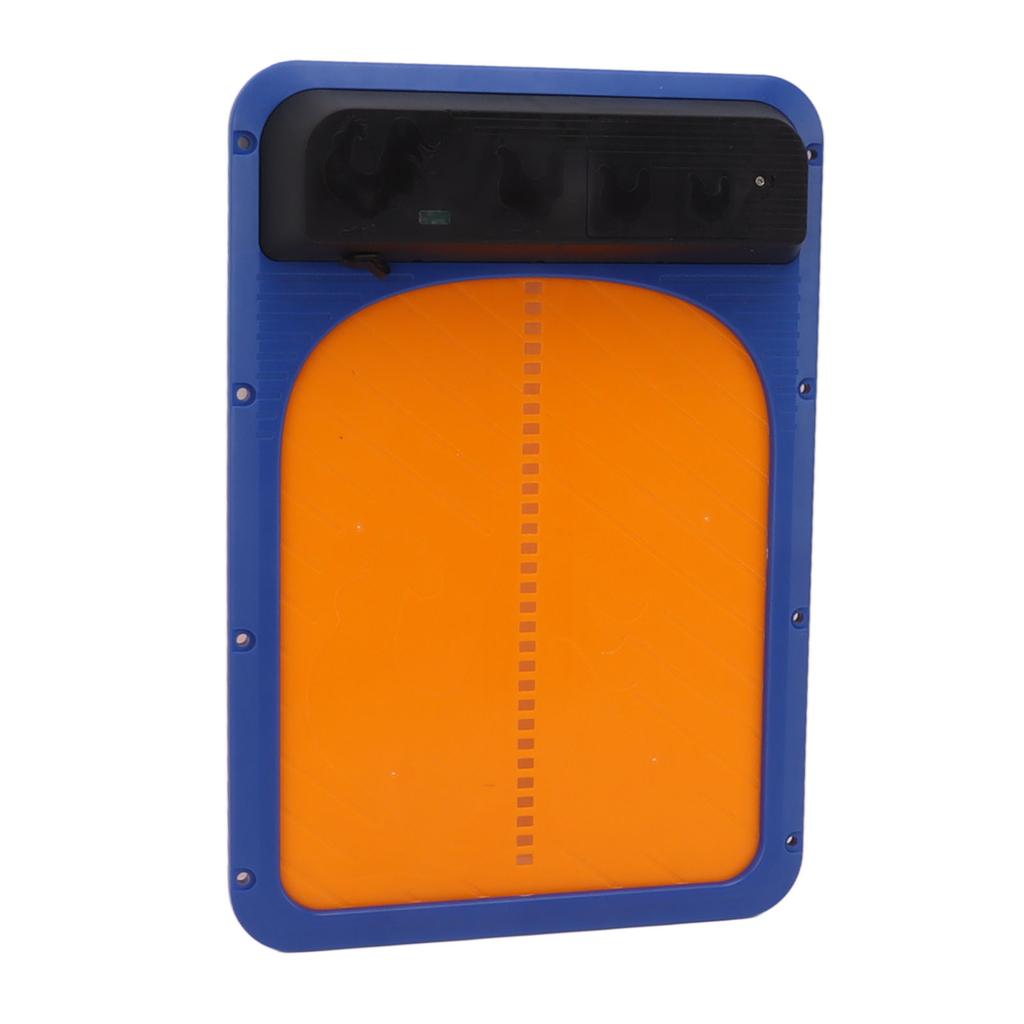 Автоматическая дверь курятника на солнечной энергии, безопасная дверь курятника с датчиком освещенности для домашней птицы, синяя