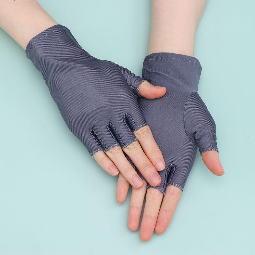 Spring Autumn Thin Short Summer Mittens Sun Protection Sports/Driving/Biking Half Finger Gloves