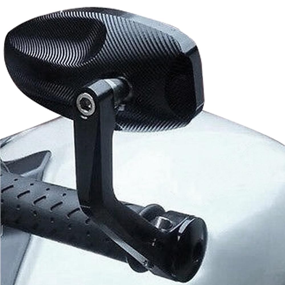 2Pcs CNC Motorcycle Bar End Black Rearview Side Mirrors for Triumph Speed Triple