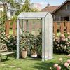 Durable Greenhouse, Plant Winter Tent with Roll-up Front Zipper Door, for Balcony, Patio, Garden