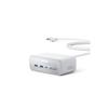 Anker Charging Station (7-in-1, 100W) (USB Tap, Power Tap, AC Outlet, 3 Ports, USB-C 2 Ports, USB-A 2 Ports, Extension Cord 1.5m) White