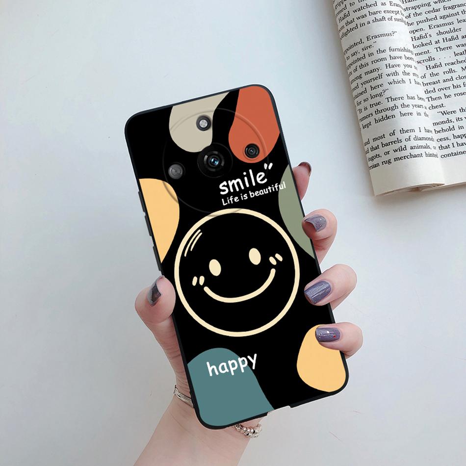 For Cover Realme 11 Pro Plus Case RMX3740 Cute Cartoon Cat Flower Soft Silicone Phone Covers For Realme11 11Pro+ 5G 2023 Bumper