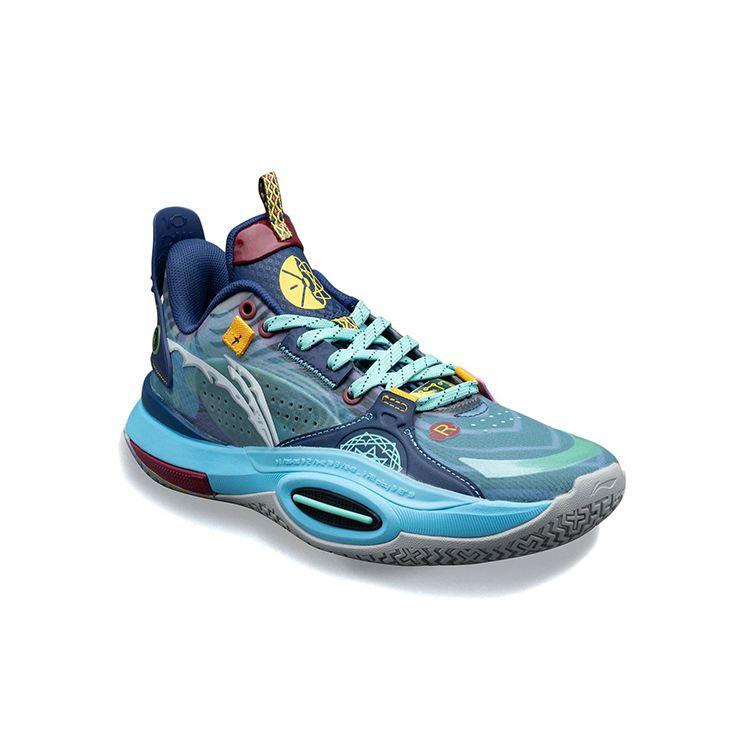 Баскетбольные кроссовки Li Ning All City 10 V1 с противоскользящим покрытием, амортизирующие, прочные, низкие, детские, темно-синие, ABPS059-2