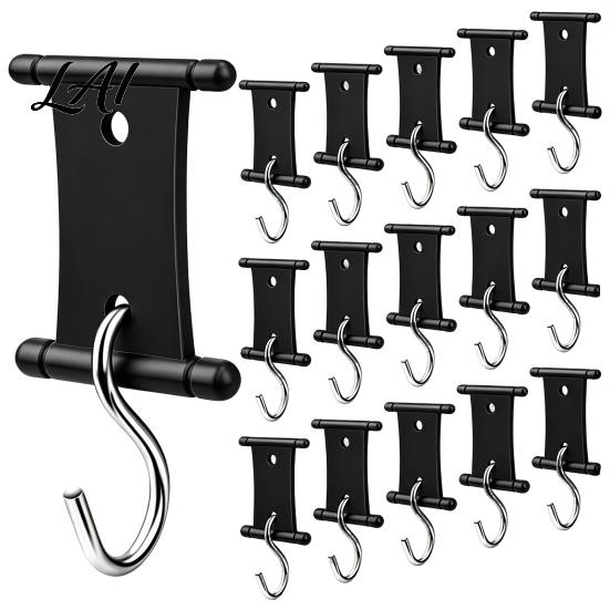 RV Awning Hangers 1/16Pcs Hook for Lights Light Holder Clothing Hooks Drying Hanger Plastic Metal S-Shaped Hook Accessory Campervan Accessories