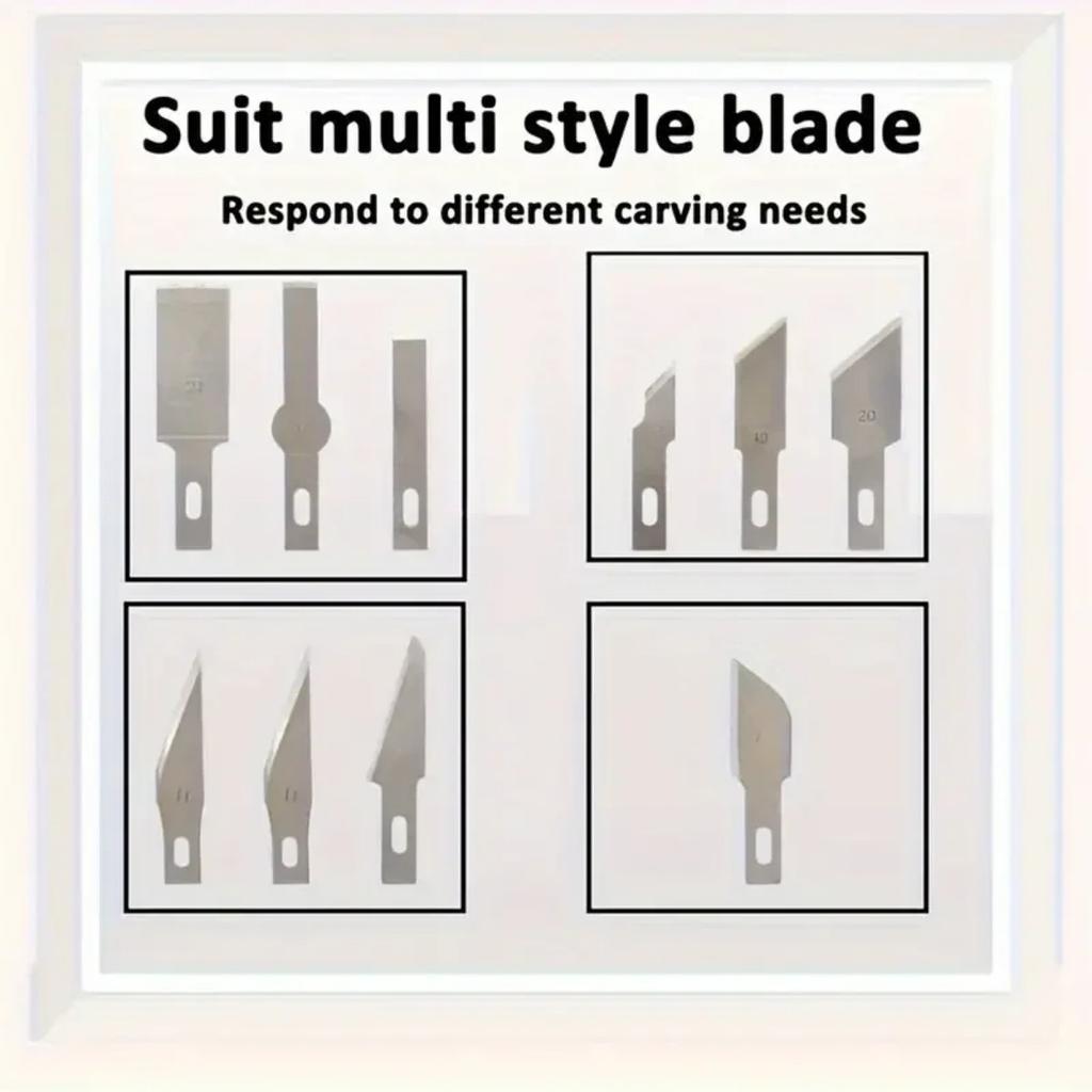 Набор из 13 ножей для резьбы по дереву из алюминиевого сплава - идеально подходит для вырезания из бумаги, рукоделия и создания моделей