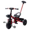 Child"s Tricycle Ride On Trike Toddler Tricycle with Parent Push Handle Backrest Safety Belt