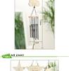 1pcs Outdoor Garden Metal Pipe Wind Chimes Star Heart Hanging Wooden Wind Chime Window Decoration Good Luck Home Decoration Craft