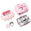 TAFUCO 316 Stainless Steel 5-Compartment Lunch Box with Soup Container