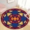 Room Floor Yoga Mat Carpet Ethnic Wind Round Carpet Living Room Decoration Home Children's Mat Kitchen Bathroom Anti-slip Mat