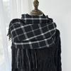 Women Imitation Cashmere Plaid Scarf Women's Autumn and Winter Fashion Shawl Winter Thickened Cold-proof and Warm Scarf