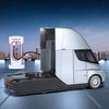 Tesla Semi Electric Truck 1:24 Scale Diecast Alloy Pull-Back Model Car - Silver