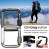 Safety Multicolor Aluminium Camping Hiking Hook Alloy Carabiner Buckle Keychain Climbing Button