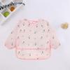 Long Sleeve Baby Bibs Waterproof Full Sleeve Bibs New Kids Art Smock  Baby Feeding