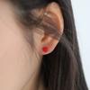 Modernlike Silver 925 Red Heart Piercing