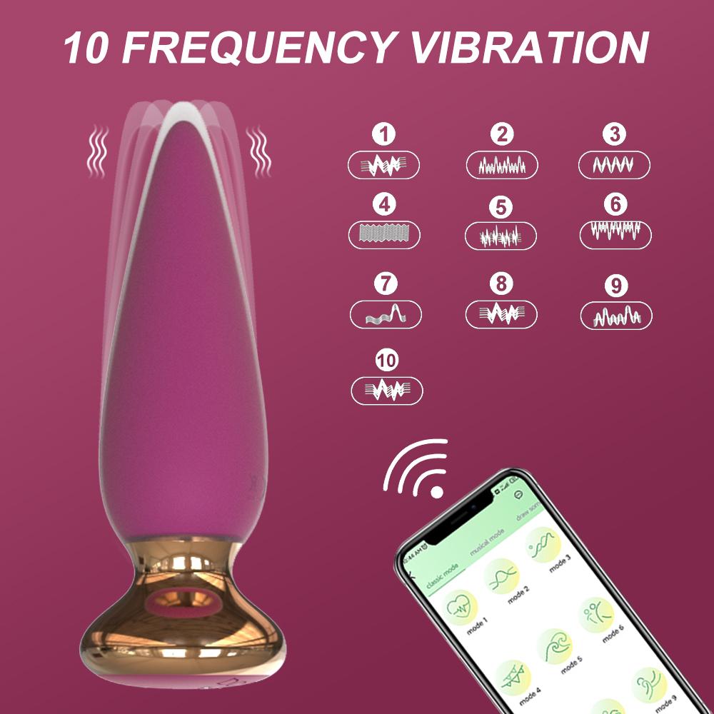 Беспроводной пульт дистанционного управления Анальный вибратор Секс-игрушка для мужчин и женщин Анальная пробка Мужской массаж простаты Вагина Фаллоимитатор для точки G Вибратор Анус Анальная пробка