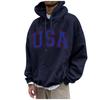 Men's Loose Printed Hooded Sweatshirt Men's Casual Fashion Sports Sweatshirt