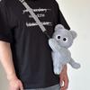 Милая сиамская кошка Сумка через плечо Мягкая со съемным ремешком Животное Ягненок Сумка-кроссбоди Набитое животное Легкий плюшевый рюкзак
