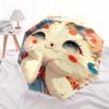 1pc Cute Little Cat Pattern Automatic 3-Fold Umbrella, 8 Steel Frames, High-Value Folding Umbrella, Suitable for Office, Travel and Outdoor Adven